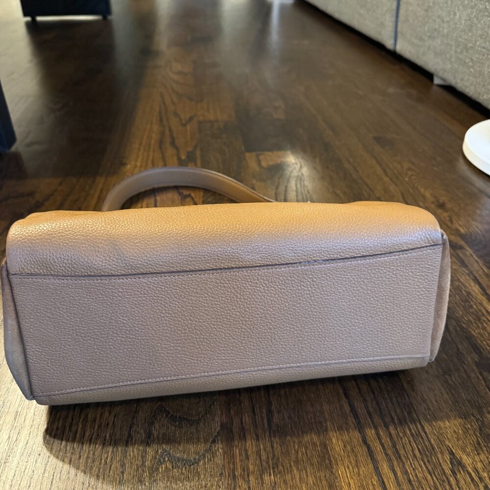 Coach Carriage Camel Leather & Suede Bag + Matching Wallet - Picture 6 of 12